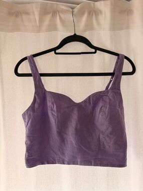 Lavender Cropped Top